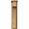 Ekena Millwork Huntington Smooth Corbel w/Backplate, Western Red Cedar, 5 1/2"W x 10"D x 26"H COR06X10X26HUN01SWR - alternate 3